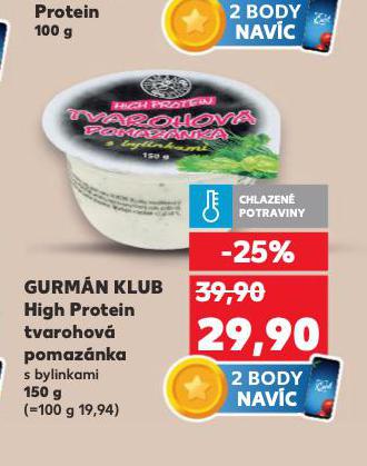 GURM�N KLUB HIGH PROTEIN TVAROHOV� POMAZ�NKA