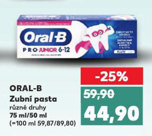 ORAL B ZUBNÍ PASTA