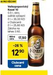 PIVO VELKOPOPOVICK� KOZEL 10
