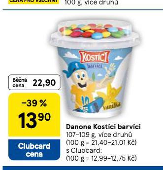 DANONE KOSTÍCI BARVÍCI