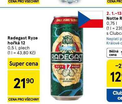 PIVO RADEGAST RYZE HO�K� 12