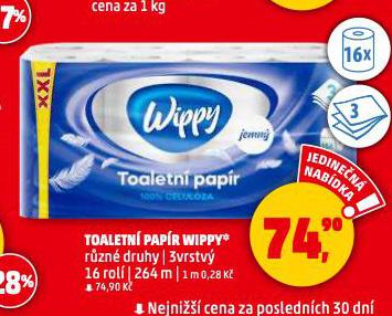 WIPPY TOALETNÍ PAPÍR