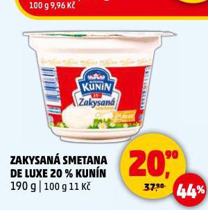 ZAKYSANÁ SMETANA DE LUXE 20% KUNÍN