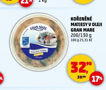 KO�EN�N� MATJESY V OLEJI GRAN MARE