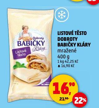 LISTOVÉ TĚSTO DOBROTY BABIČKY KLÁRY