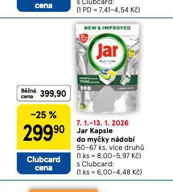 JAR PLATINUM KAPSLE DO MY�KY