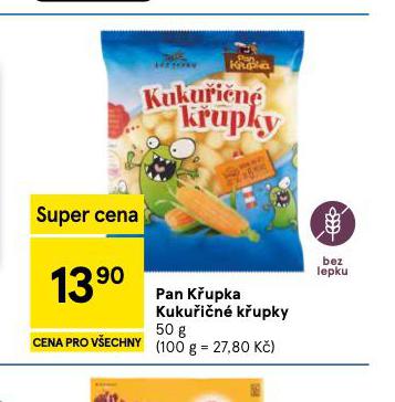 PAN KŘUPKA KUKUŘIČNÉ KŘUPKY