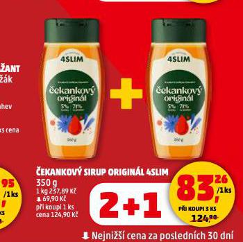 ČEKANKOVÝ SIRUP 4SLIM