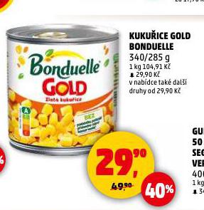 BONDUELLE ZLAT� KUKU�ICE