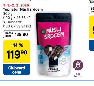 TOPNATUR MÜSLI SRDCEM