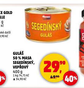 GUL�� 50 % MASA SEGED�NSK�