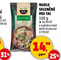 NUDLE SKLENĚNÉ MEI TAI