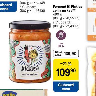 FERMENT IT! PICKIES ZELÍ A MRKEV