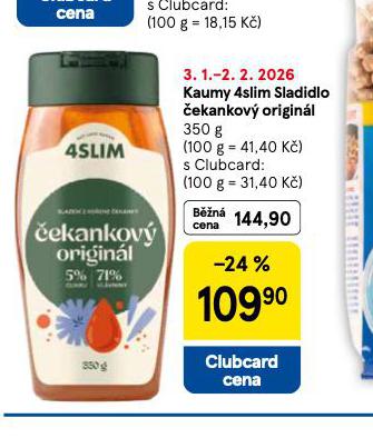 KAUMA 4SLIM SLADIDLO ČEKANKOVÝ ORIGINÁL