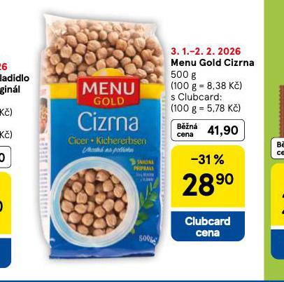 MENU GOLD CIZRNA