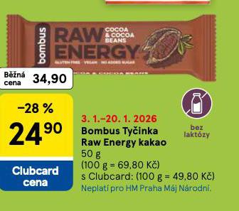 BOMBUS TY�INKA RAW ENERGY KAKAO