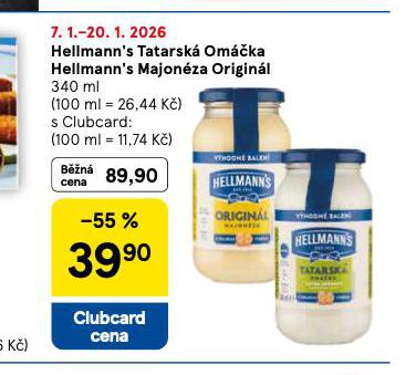 HELLMANN´S TATARSKÁ OMÁČKA, MAJONÉZA