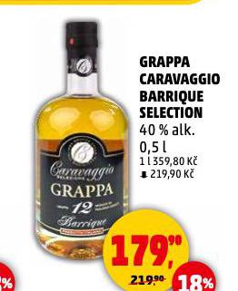 GRAPPA CARAVAGGIO BARRIQUE SELECTION