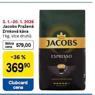 JACOBS PRAŽENÁ ZRNKOVÁ KÁVA
