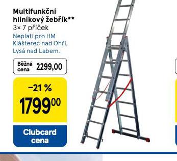 MULTIFUNKČNÍ HLINÍKOVÝ ŽEBŘÍK