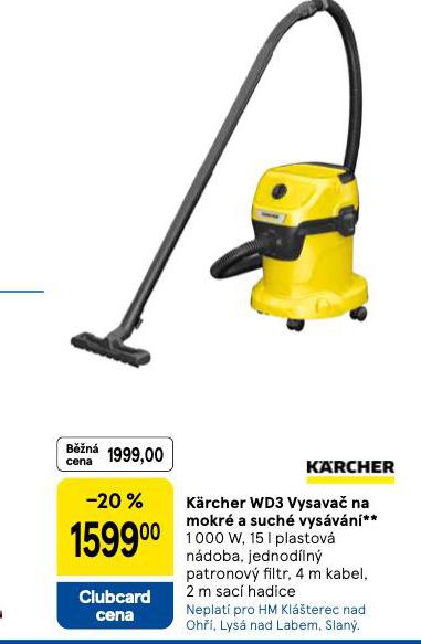 K�RCHER WD3 VYSAVA�