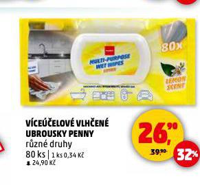 VÍCEÚČELOVÉ VLHČENÉ UBROUSKY