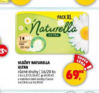 NATURELLA DÁMSKÉ VLOŽKY