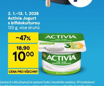 ACTIVIA JOGURT S BIFIDOKULTUROU