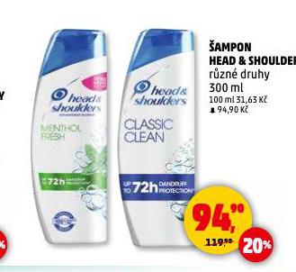HEAD & SHOULDERS ŠAMPON NA VLASY