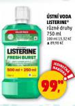 LISTERINE ÚSTNÍ VODA