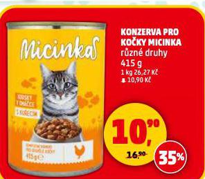 KONZERVA PRO KOČKY MICINKA