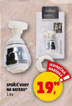 SPOŘIČ VODY NA BATERII