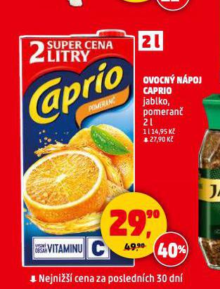 OVOCNÝ NÁPOJ CAPRIO