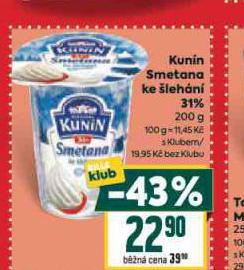 KUN�N SMETANA KE �LEH�N� 31%