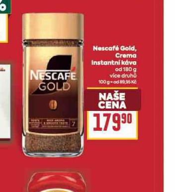 NESCAF� GOLD, CREMA INSTANTN� K�VA