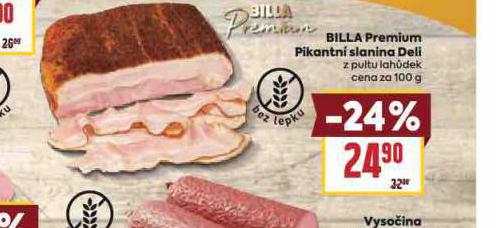 BILLA PREMIUM PIKANTN� SLANINA DELIKATES