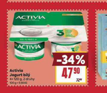 ACTIVIA JOGURT BÍLÝ