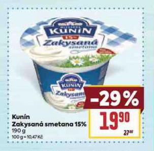 KUN�N ZAKYSAN� SMETANA 15%