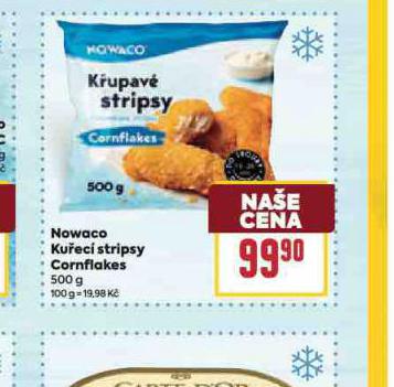 NOWACO KUŘECÍ STRIPSY CORNFLAKES