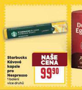 STARBUCKS K�VOV� KAPSLE PRO NESPRESSO