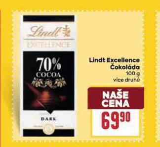 LINDT EXCELLENCE ČOKOLÁDA