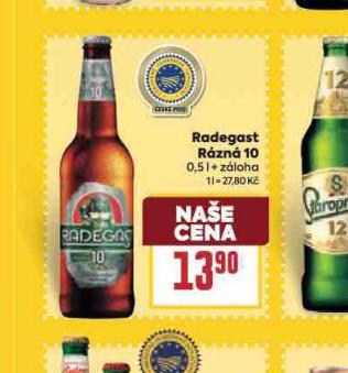 PIVO RADEGAST R�ZN� 10
