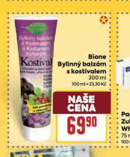 BIONE BYLINN� BALZ�M S KOSTIVALEM