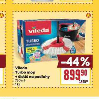 VILEDA TURBO MOP  + �ISTI� NA PODLAHY