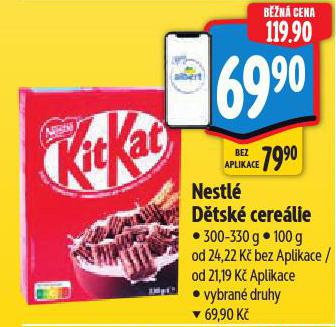 NESTLÉ DĚTSKÉ CEREÁLIE