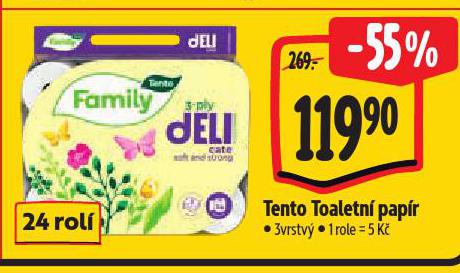 TENTO TOALETN� PAP�R