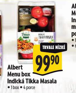 MENU BOX INDICKÁ TIKKA MASALA
