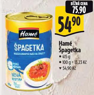 HAMÉ ŠPAGETKA