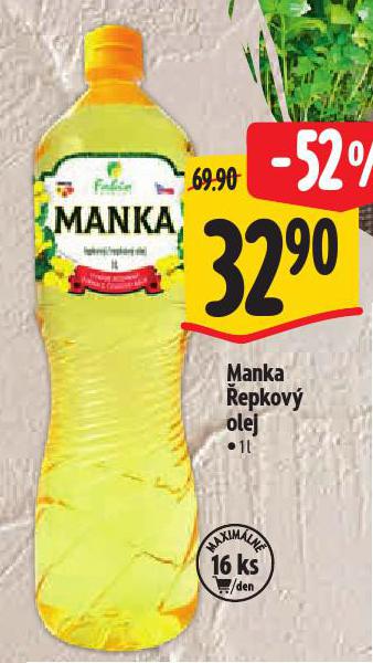 MANKA ŘEPKOVÝ OLEJ
