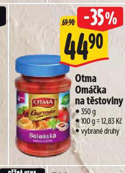 OTMA OMÁČKA NA TĚSTOVINY